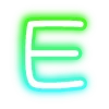 neon letters 4 of 8 emoji