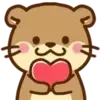 Otty love emoji