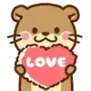 Otty love emoji