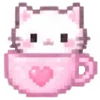 Pink Cat Kawaii -