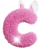 pink font /