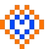Пиксельный сад 🧡💙 by