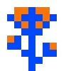 Пиксельный сад 🧡💙 by