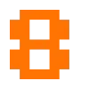 Пиксельный сад 🧡💙 by