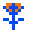 Пиксельный сад 🧡💙 by