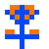 Пиксельный сад 🧡💙 by