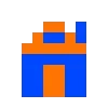 Пиксельный сад 🧡💙 by