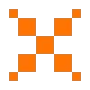 Пиксельный сад 🧡💙 by