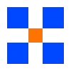 Пиксельный сад 🧡💙 by