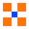 Пиксельный сад 🧡💙 by