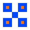 Пиксельный сад 🧡💙 by