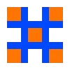 Пиксельный сад 🧡💙 by