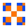 Пиксельный сад 🧡💙 by
