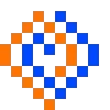 Пиксельный сад 🧡💙 by