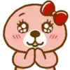 Pink Otter emoji