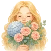 Love for flowers from emoji