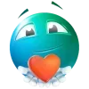 Turquoise Face emoji