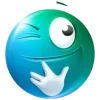 Turquoise Face emoji