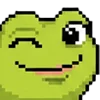 meme pixel frog emoji