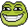 meme pixel frog