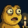 meme pixel frog