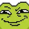 meme pixel frog
