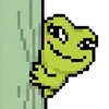 meme pixel frog