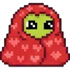 meme pixel frog