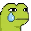 meme pixel frog
