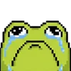 meme pixel frog