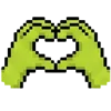 meme pixel frog