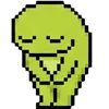 meme pixel frog