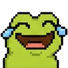 meme pixel frog