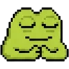 meme pixel frog