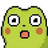 meme pixel frog