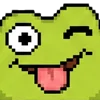 meme pixel frog