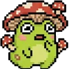 meme pixel frog