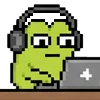 meme pixel frog