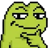 meme pixel frog