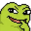 meme pixel frog