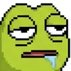 meme pixel frog
