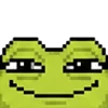 meme pixel frog