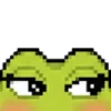 meme pixel frog