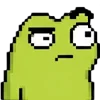 meme pixel frog