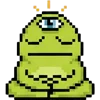 meme pixel frog