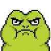 meme pixel frog