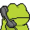 meme pixel frog