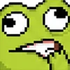 meme pixel frog