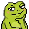 meme pixel frog