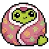 meme pixel frog